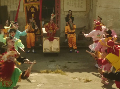 a group of people dressed in oriental costumes