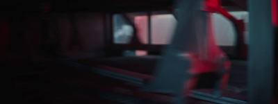 a blurry photo of a person standing in a room