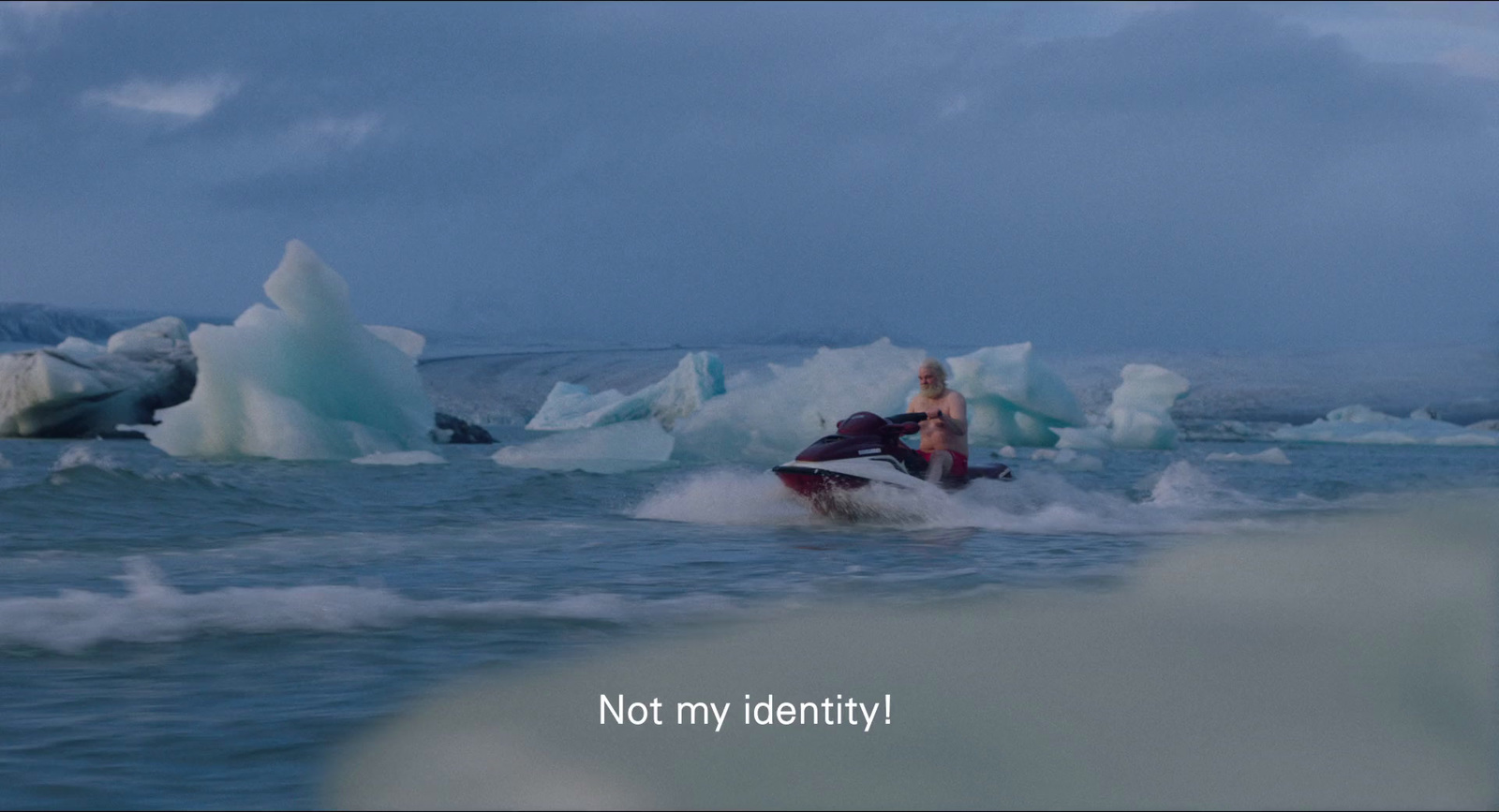 a person riding a jet ski on top of a body of water