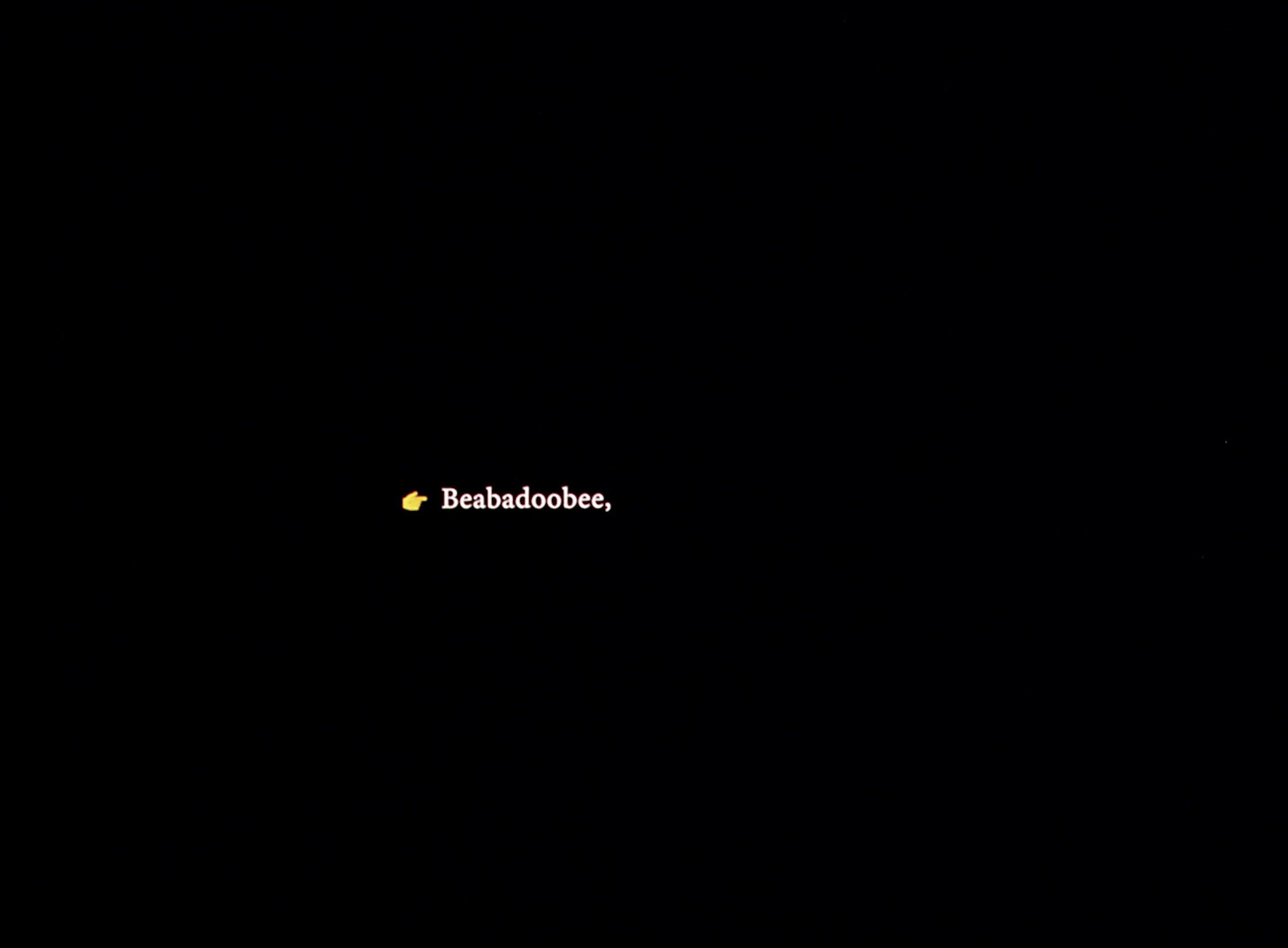 a black background with the word baababooe on it