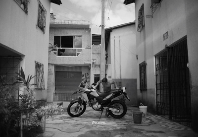 a couple of motorcycles parked next to each other