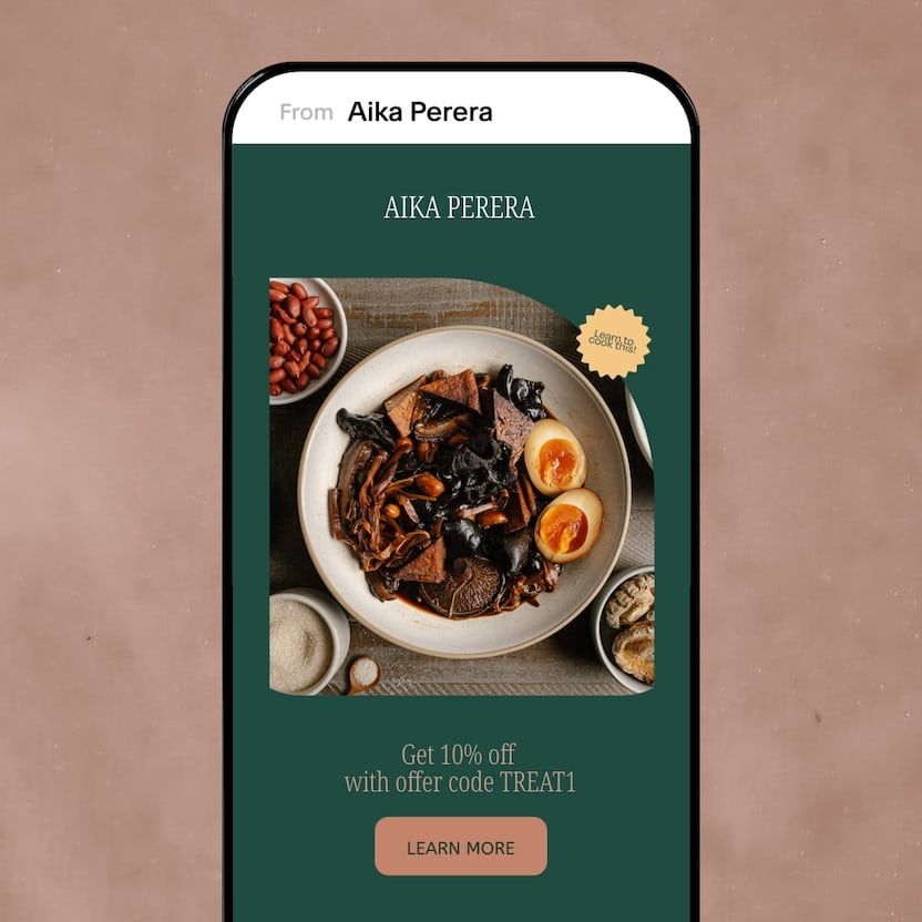 a cell phone with a picture of a plate of food on it