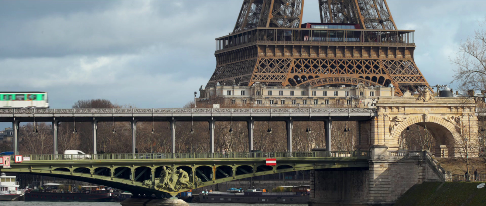 the eiffel tower towering over the city of paris