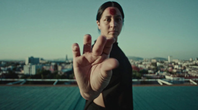 a man making the vulcan sign with his hand