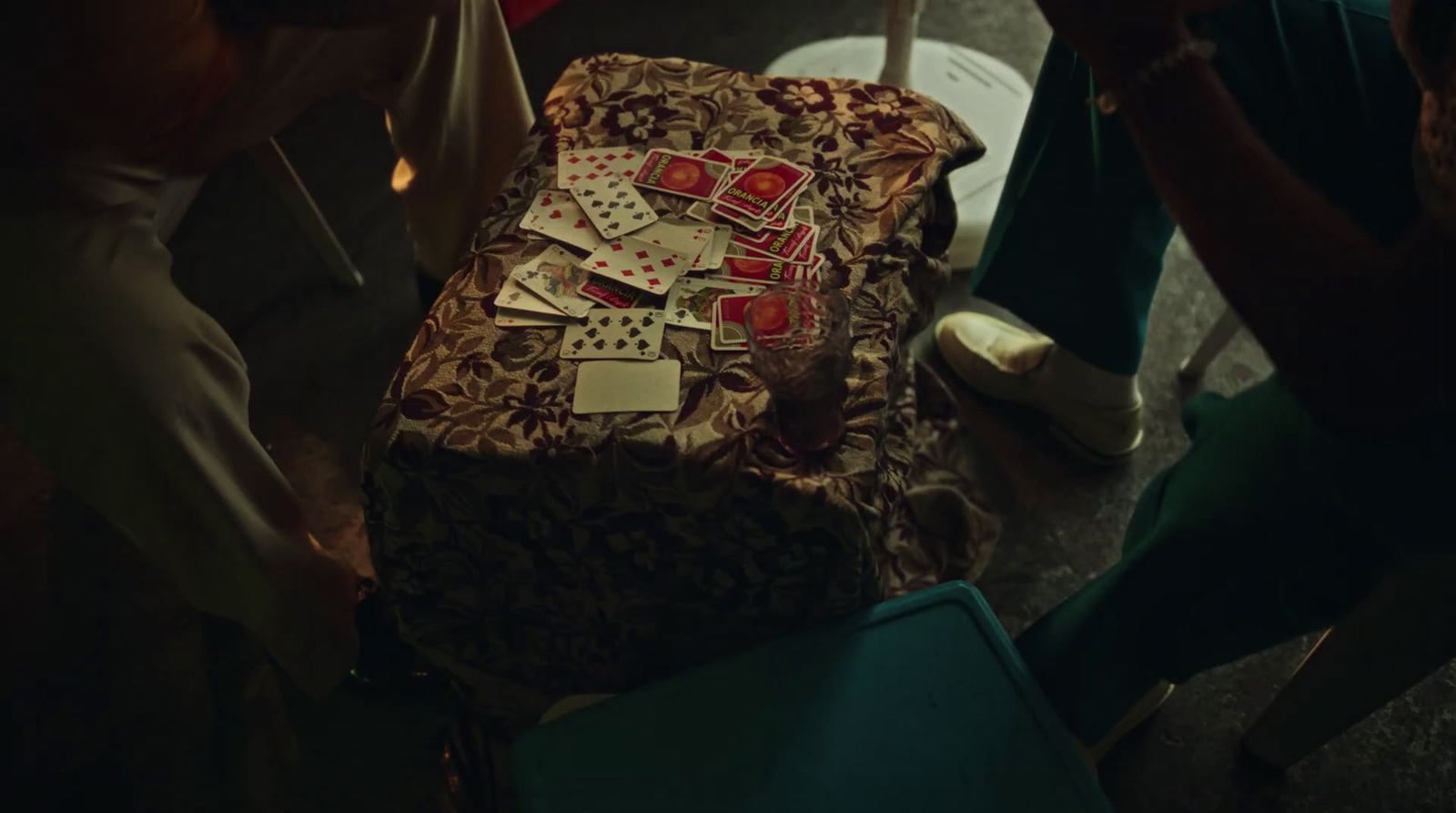 a table topped with lots of playing cards