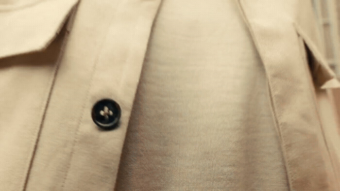 a close up of a button on a jacket