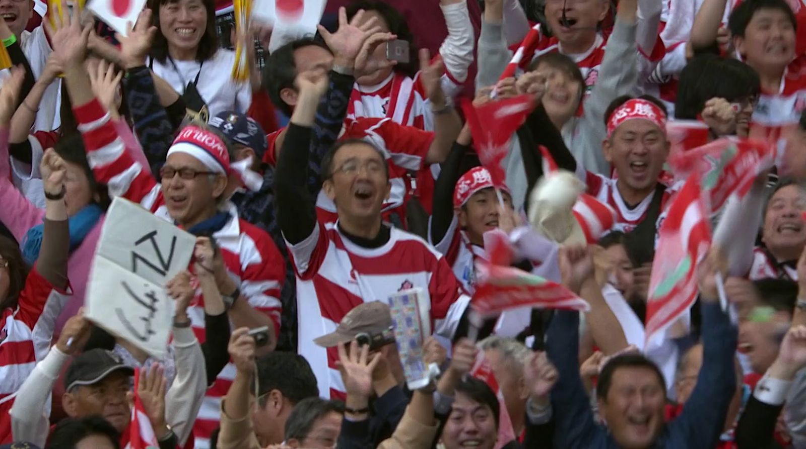 a large group of people in a stadium