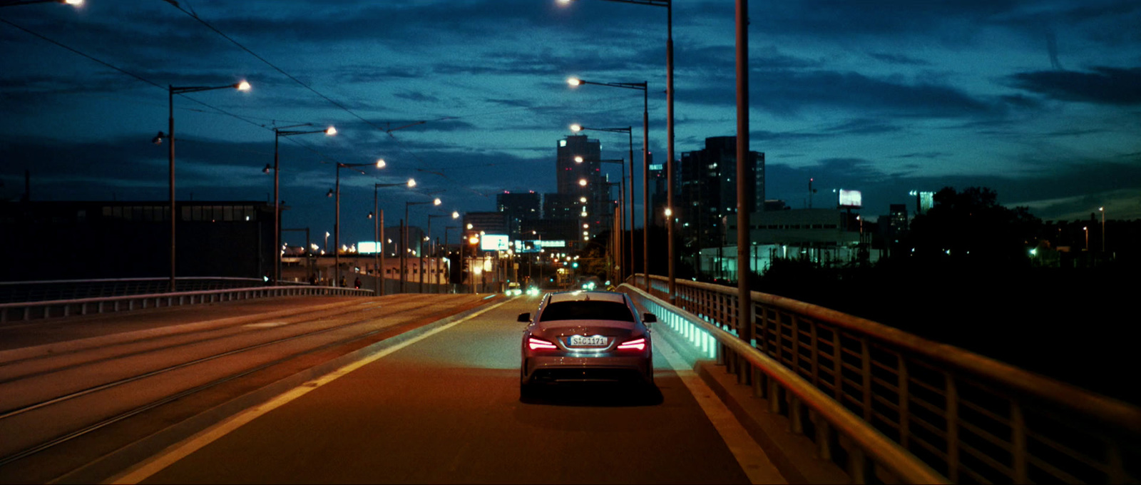 a car that is sitting in the street