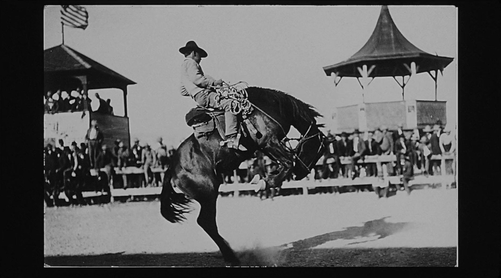 a man riding on the back of a horse