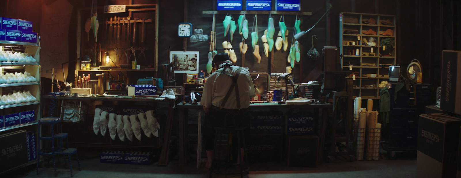 a man standing in front of a store counter