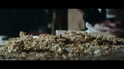 a pile of food sitting on top of a table