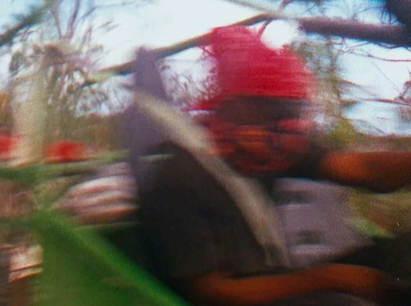 a blurry photo of a person sitting in a chair