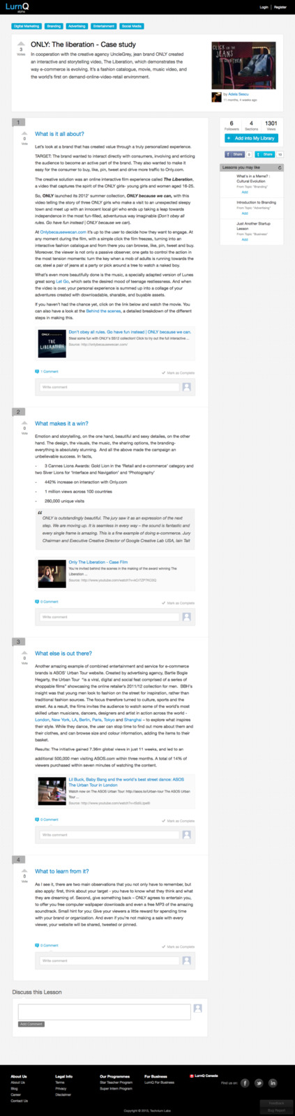 a screen shot of a website with a large number of articles