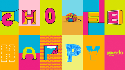 a collage of colorful images with the words yahoo spelled out