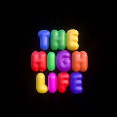 a neon sign that says the high life