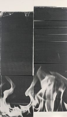 a black and white photo of smoke on a black background