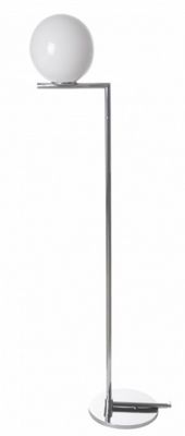 a white lamp on a metal stand on a white background