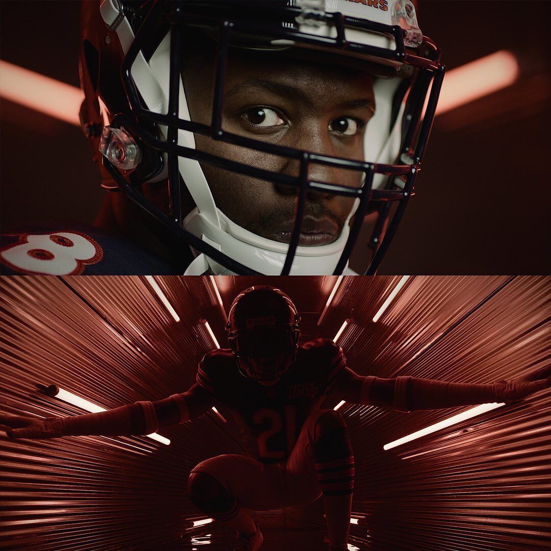 a close up of a football player wearing a helmet