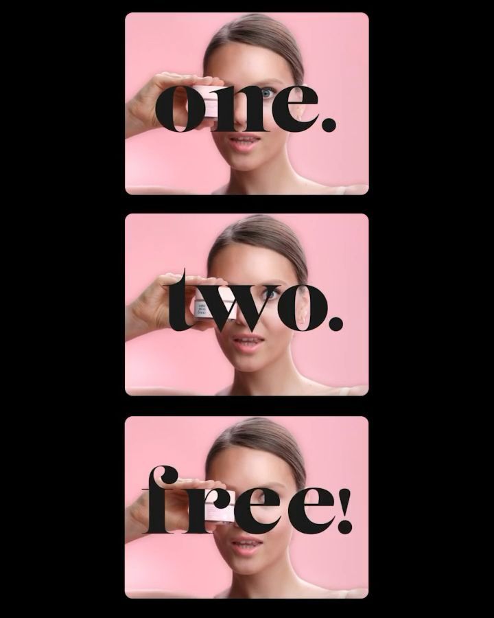 a woman making a funny face with the words one two three