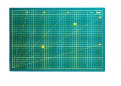 a cutting mat with a ruler on it