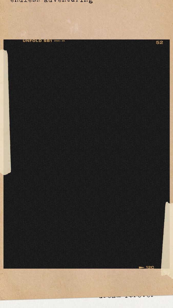 a piece of paper with a black background