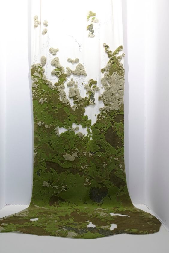 a piece of art that looks like moss