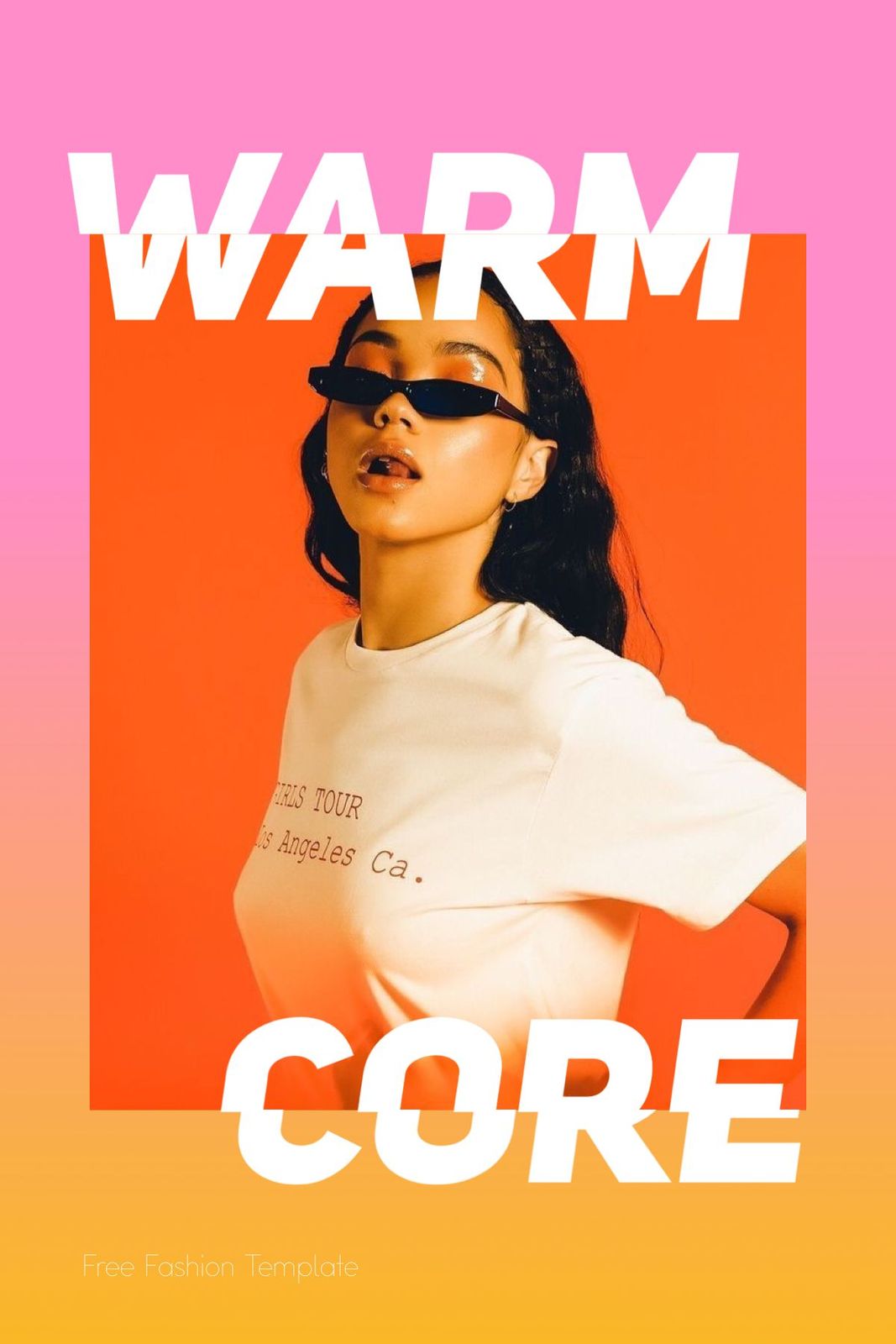 a woman wearing a white shirt and black sunglasses