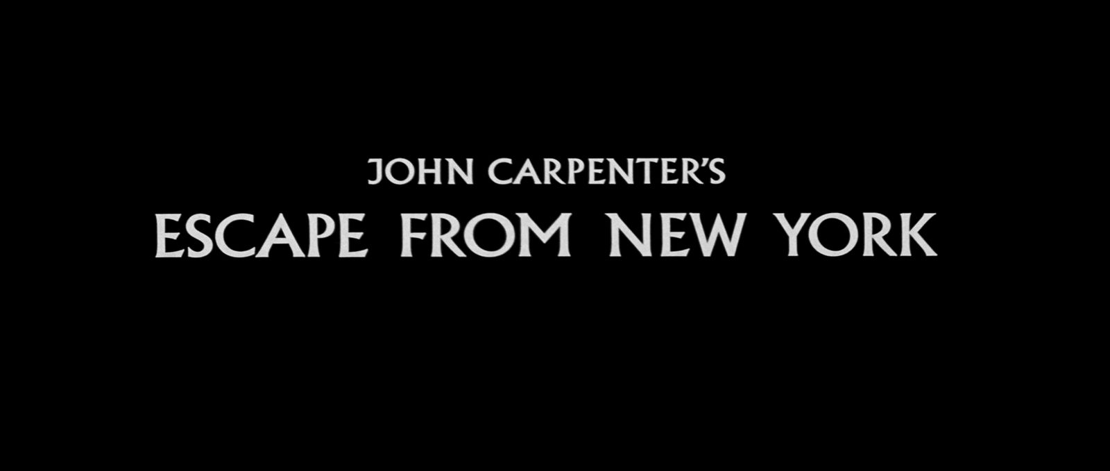 john carpenterer's escape from new york