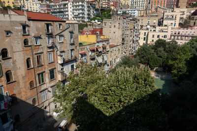 a view of a city with lots of tall buildings