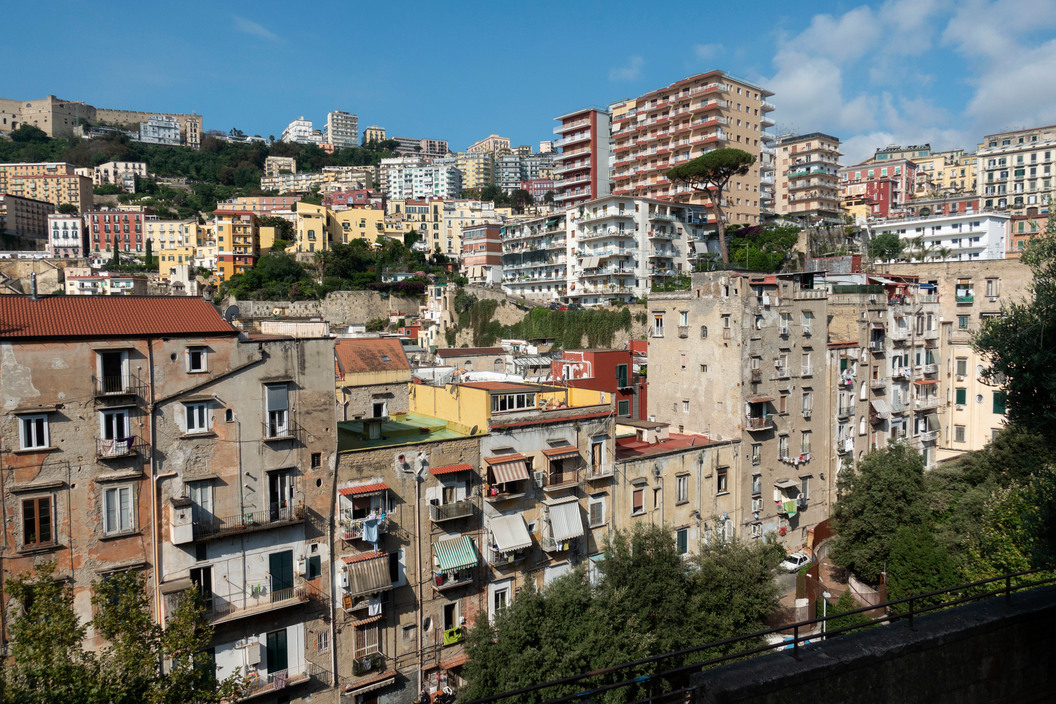 a view of a city with lots of tall buildings