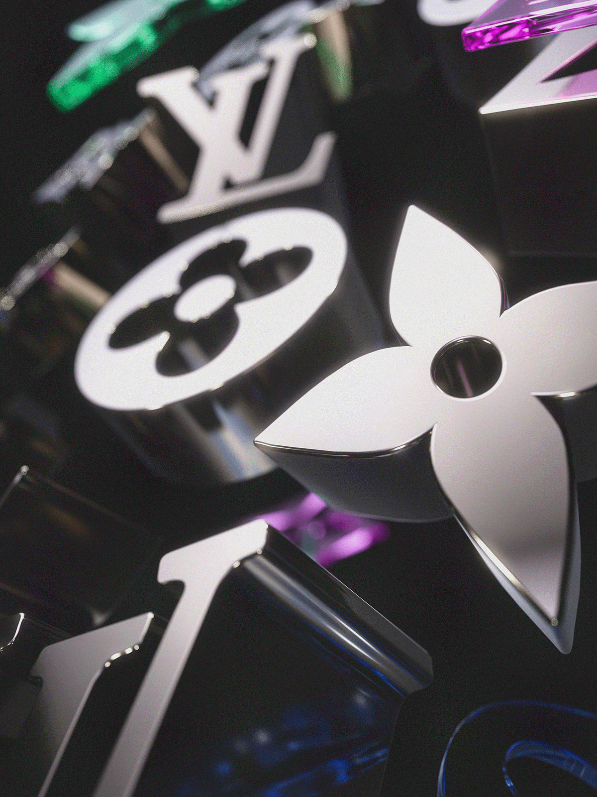 a close up of a clock with a flower on it