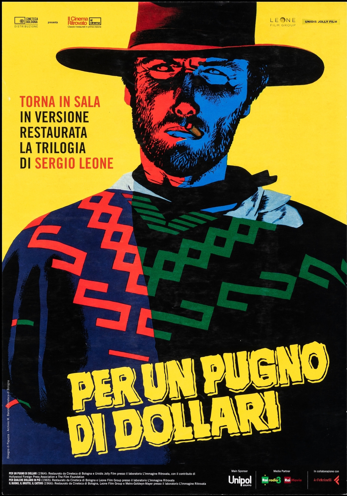 a movie poster with a man in a hat