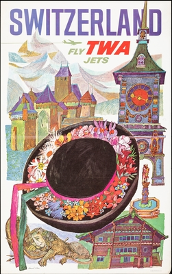 a drawing of a black hat with flowers on it