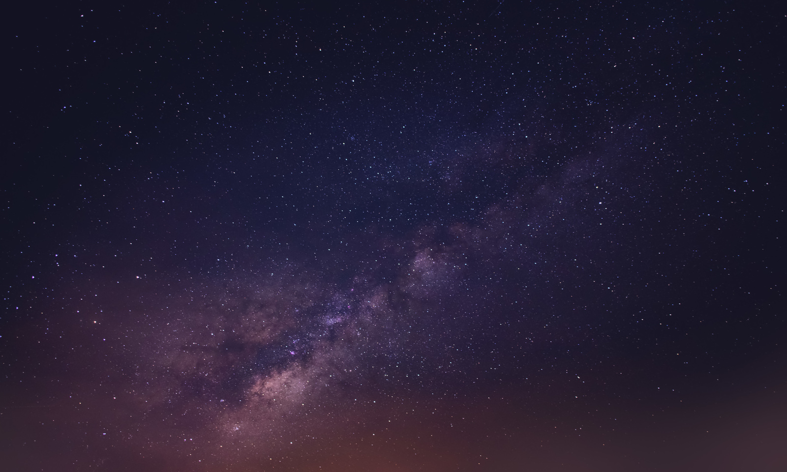 the night sky with stars and the milky