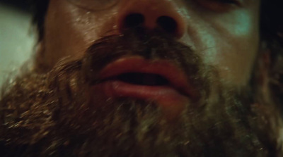 a close up of a man with a beard