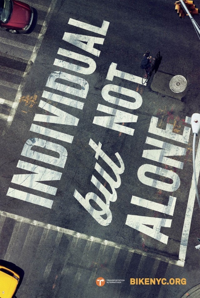 an overhead view of a street with a sign on it