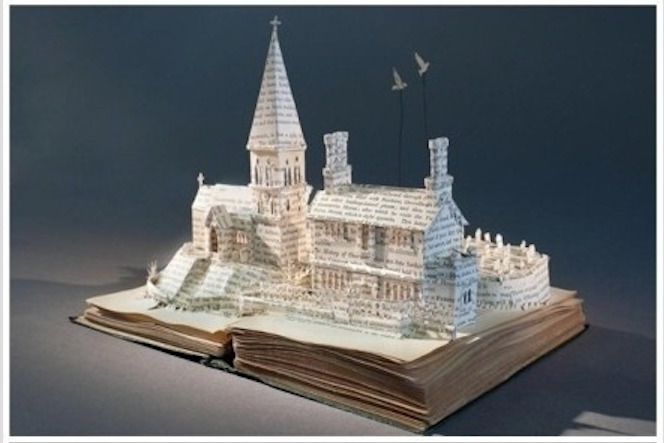 a book that has a castle on top of it