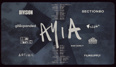 a black and white poster with the word mia written on it