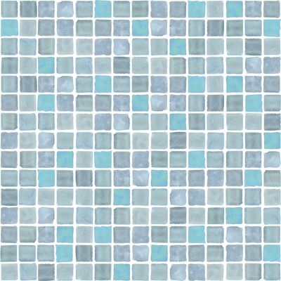 a blue and white tiled wallpaper pattern