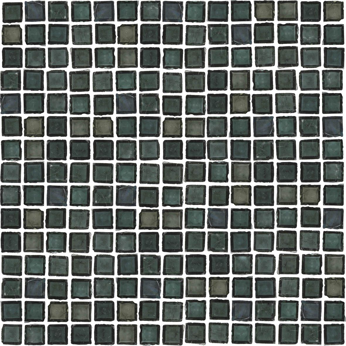 a black and white mosaic tile pattern