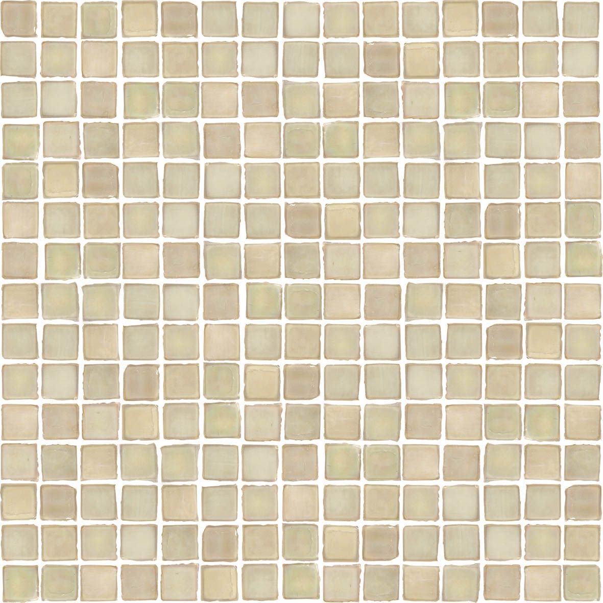 a white and beige tiled wall with squares