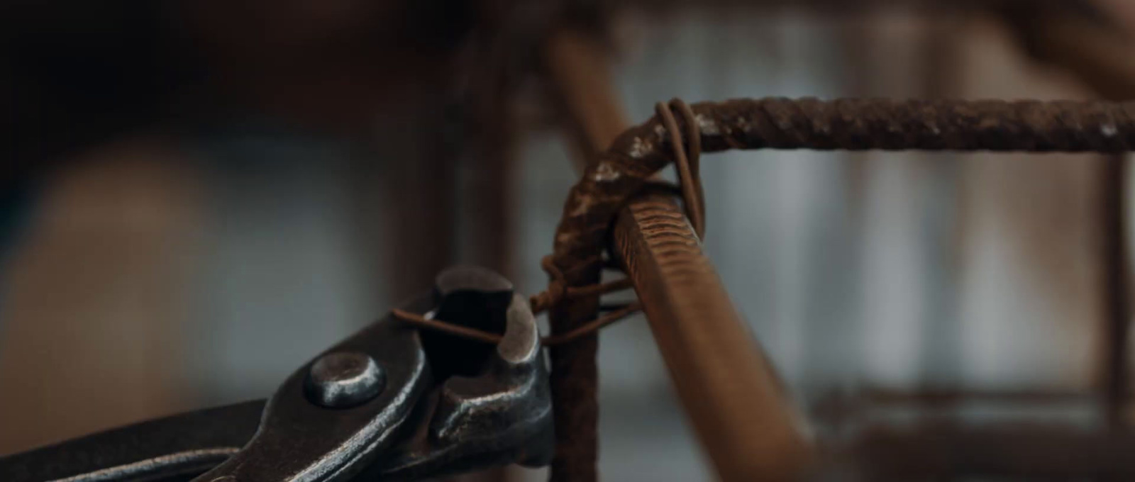 a close up of a pair of metal scissors