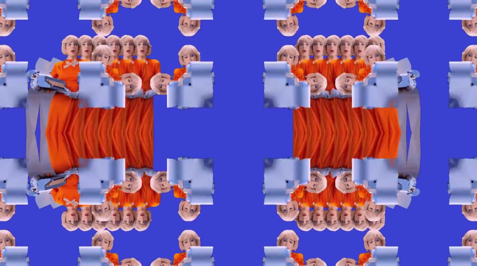 a computer generated image of a spool of orange wire