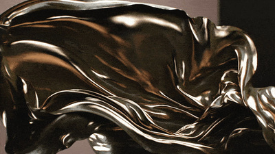 a close up of a shiny metal object