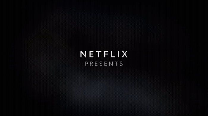 a black background with the words netflix presents