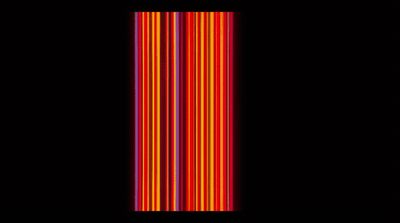 a black background with red and yellow lines