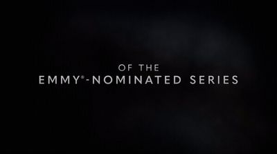 a black background with the words of the emmy - nominated series