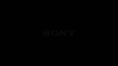 a sony logo is shown in the dark