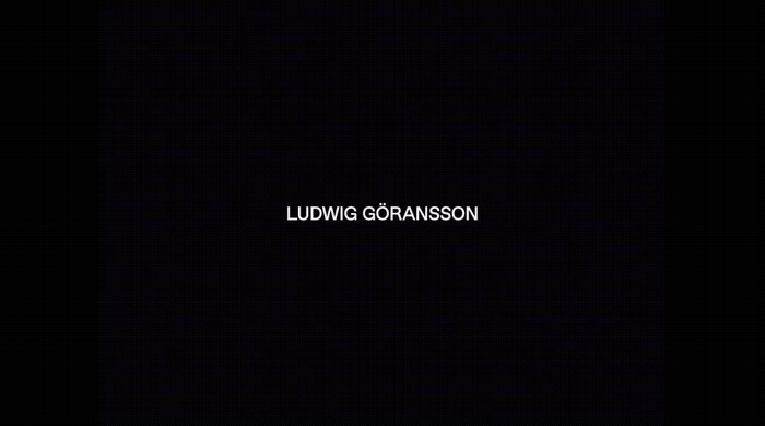 a black background with the words ludig goranisson on it