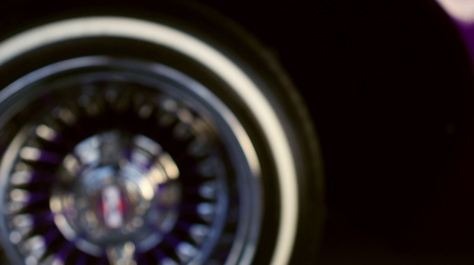 a close up of a wheel on a vehicle